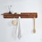 Alaterre Furniture Calais Coat Hook, Warm Chestnut ANCA2970 - alternate 9